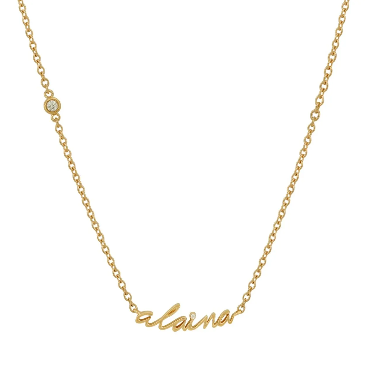 Kids Nameplate Calligraphy Necklace