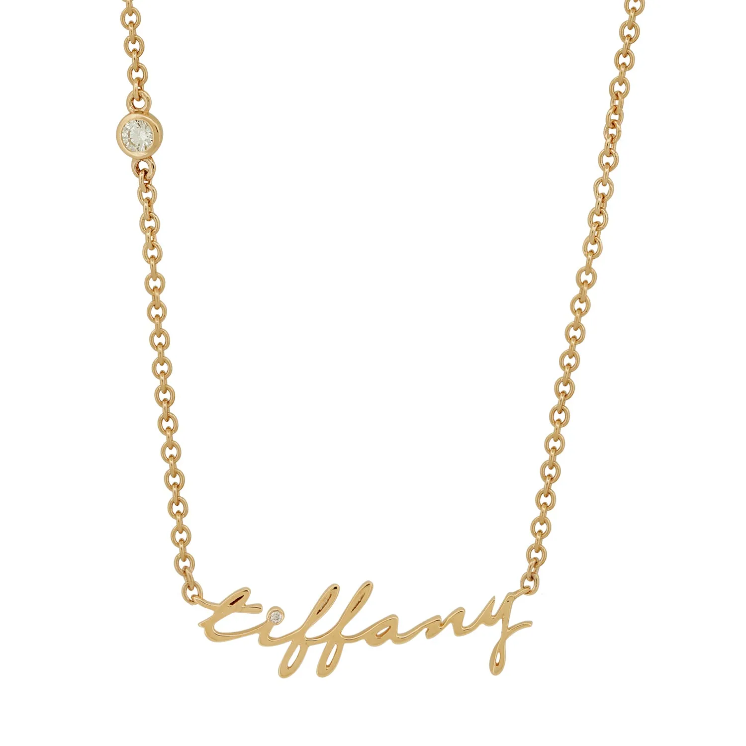 Kids Nameplate Calligraphy Necklace