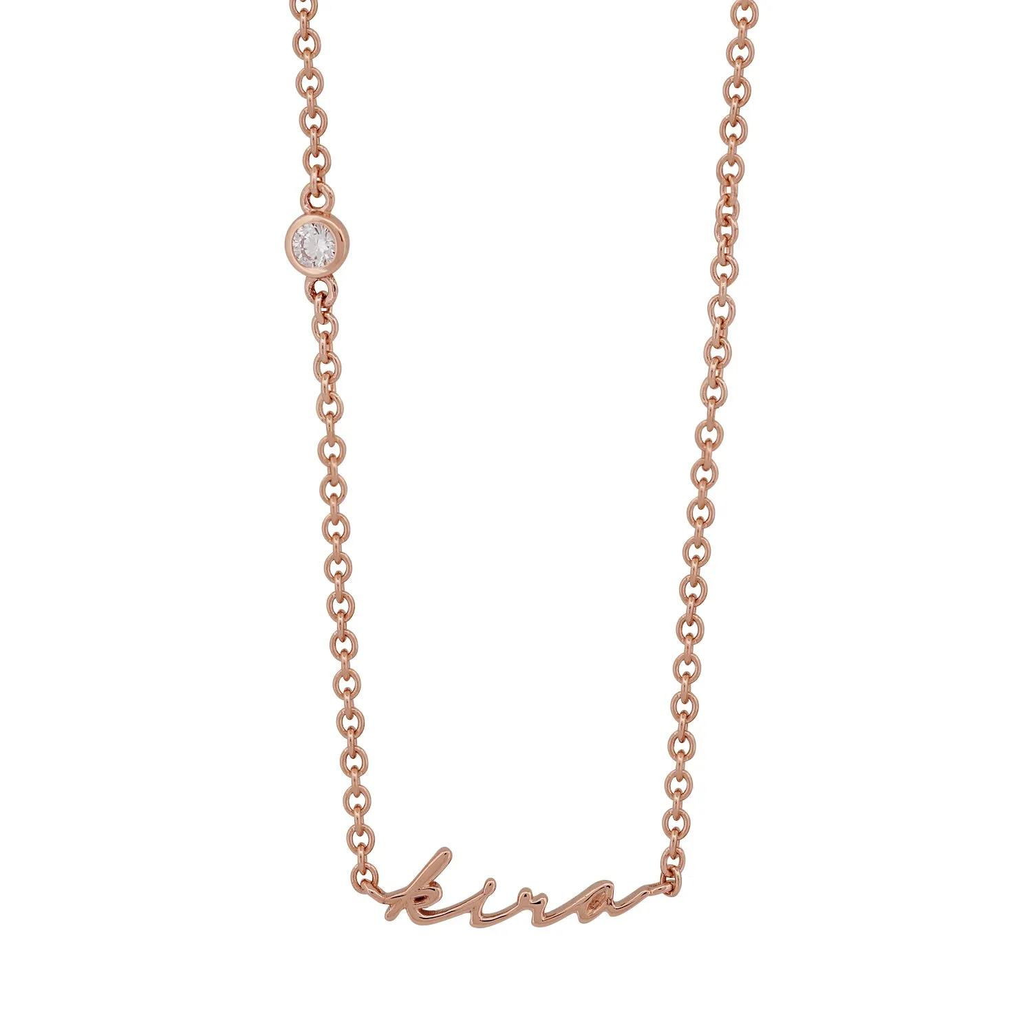 Kids Nameplate Calligraphy Necklace