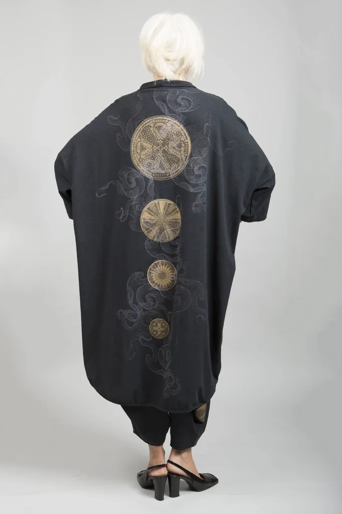 Kimono Jacket Printed-Blue Fish Clothing