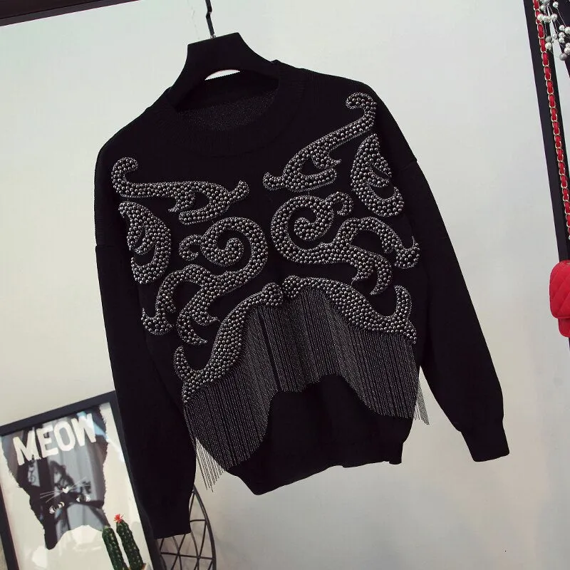 Knitted Tracksuit Sweatshirts Casual Suit