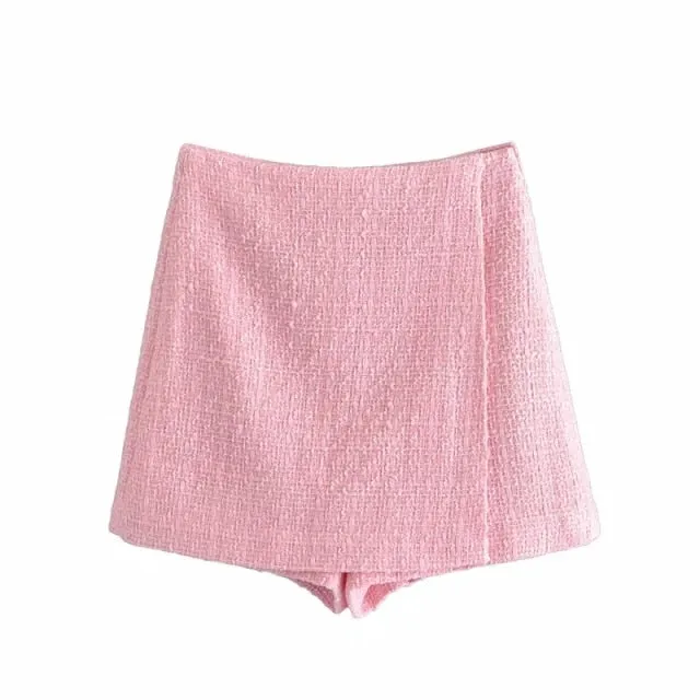 Knitted Tweed Pink Winter Blaze Coat Women