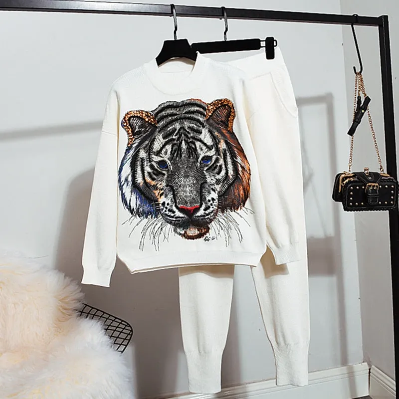 Knitwear 2 Piece Suits Women Fashion