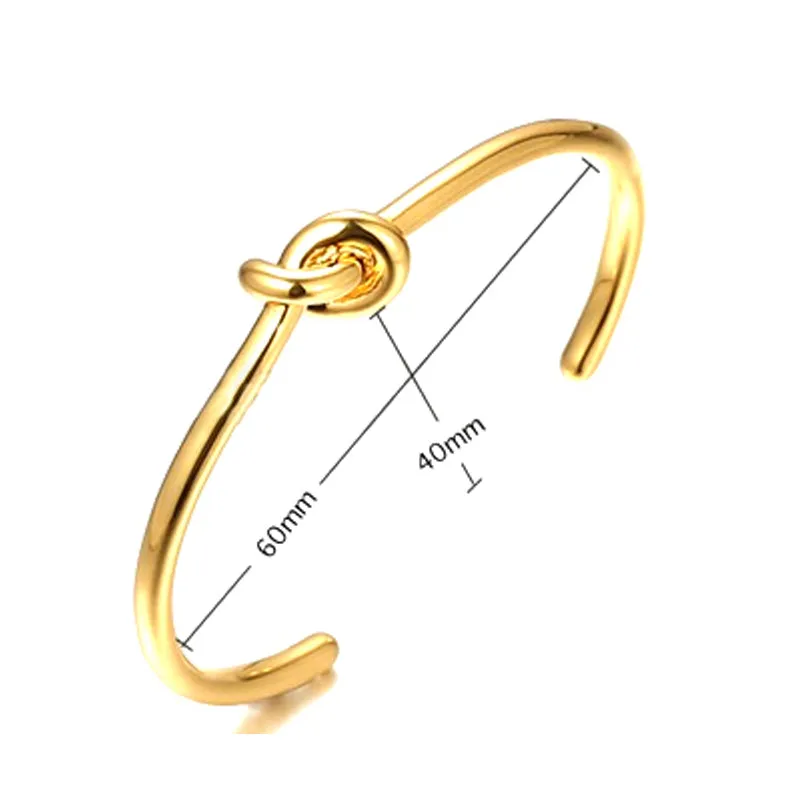 KNOT SORRY CUFF BRACELET