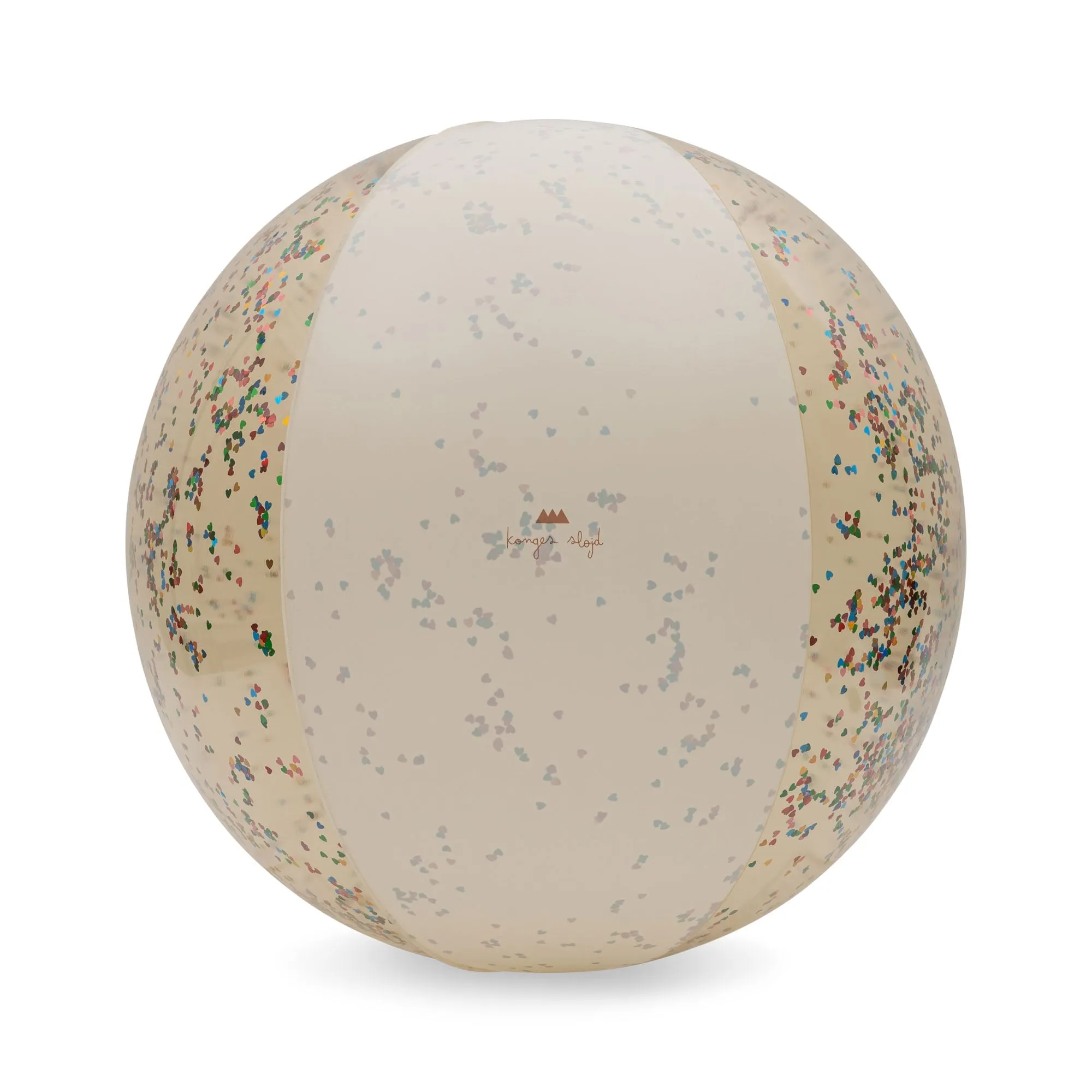 konges slojd beach ball large transparent cream