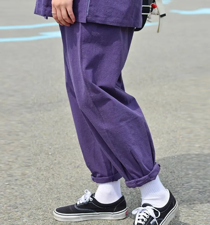 Korean Hanbok Washed 17's Dyed Cotton Common Use Man Woman Casual Daily Clothing BTS Light Purple 24014