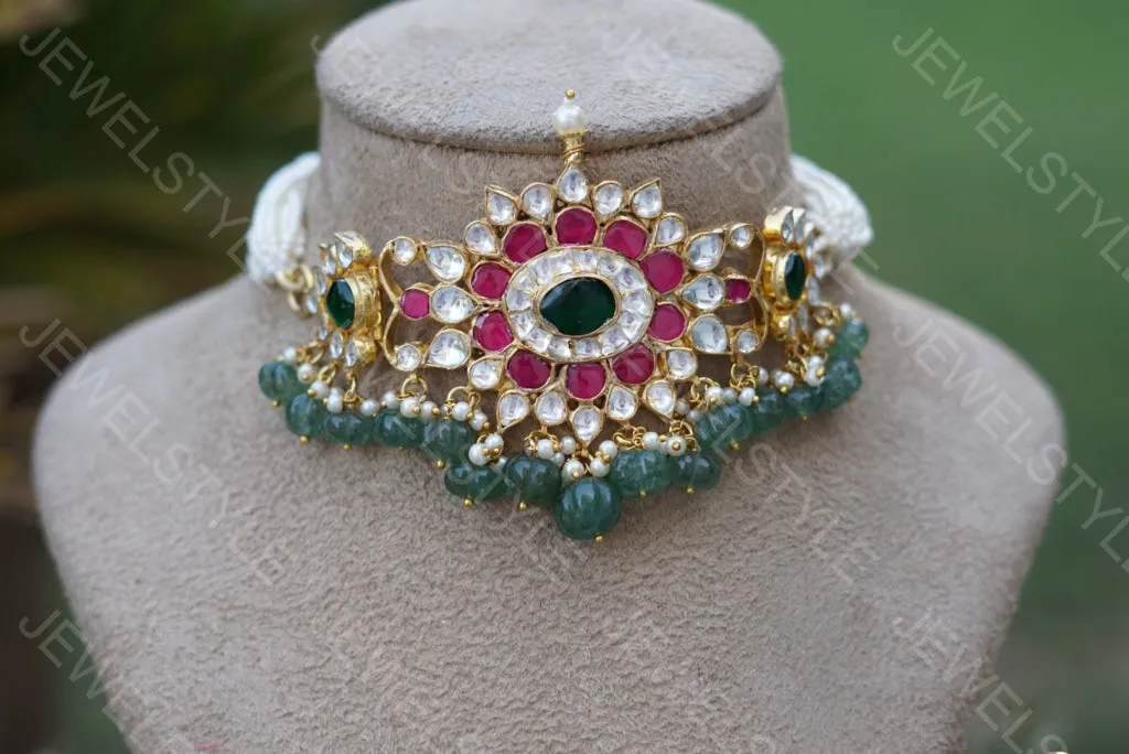 Kundan Choker set(Preorder) 4-817