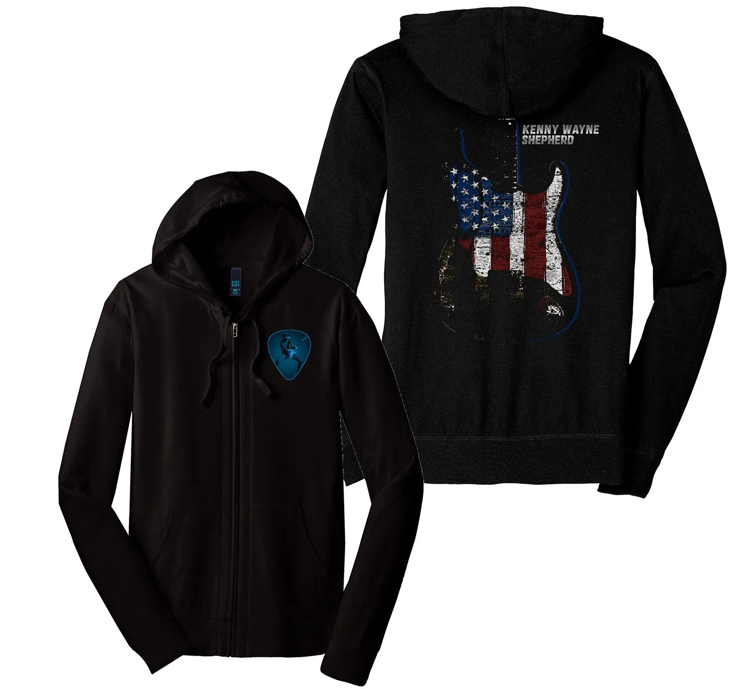 KWS Signature Series -  Red White & Blue Guitar Light Weight Hoodie