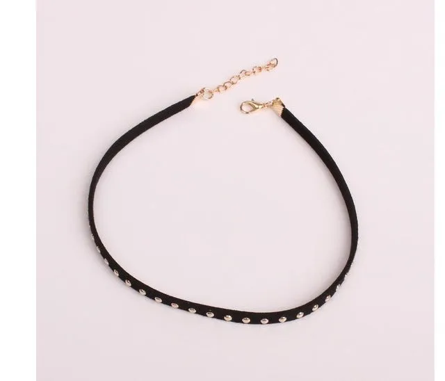 la010 2018 Punk Gothic Black Leather Bracelets Leather Suede Ladies Rivet Bangle Bracelet Cuff Bracelets Bracelets Jewelry 1 pcs