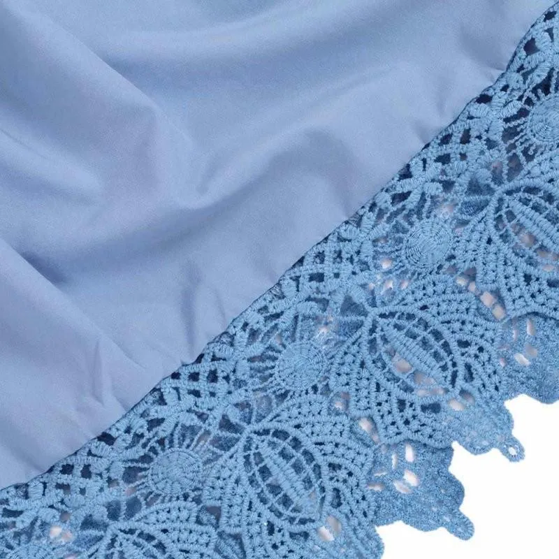 Lace Patchwork Off-Shoulder
