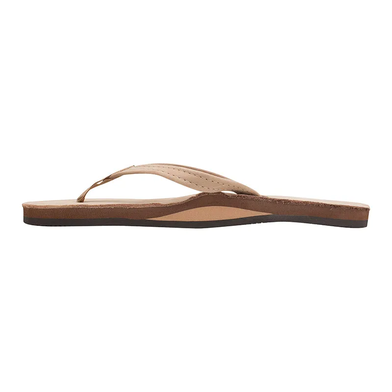 Ladies Single Layer Narrow Strap Premier Leather Sandal