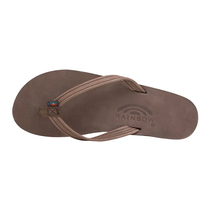 Ladies Single Layer Narrow Strap Premier Leather Sandal