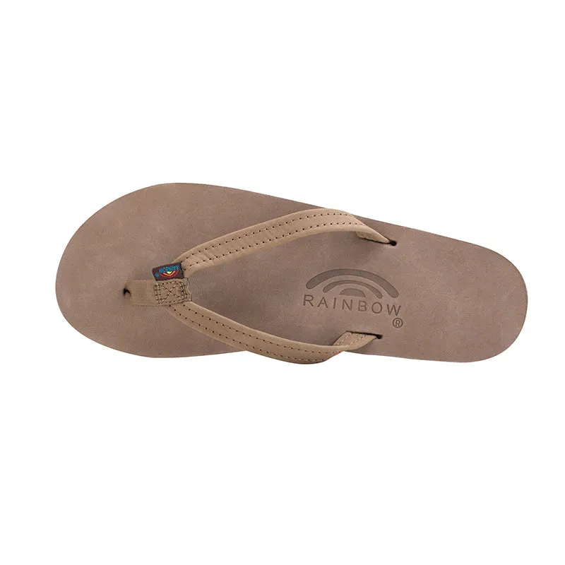 Ladies Single Layer Narrow Strap Premier Leather Sandal