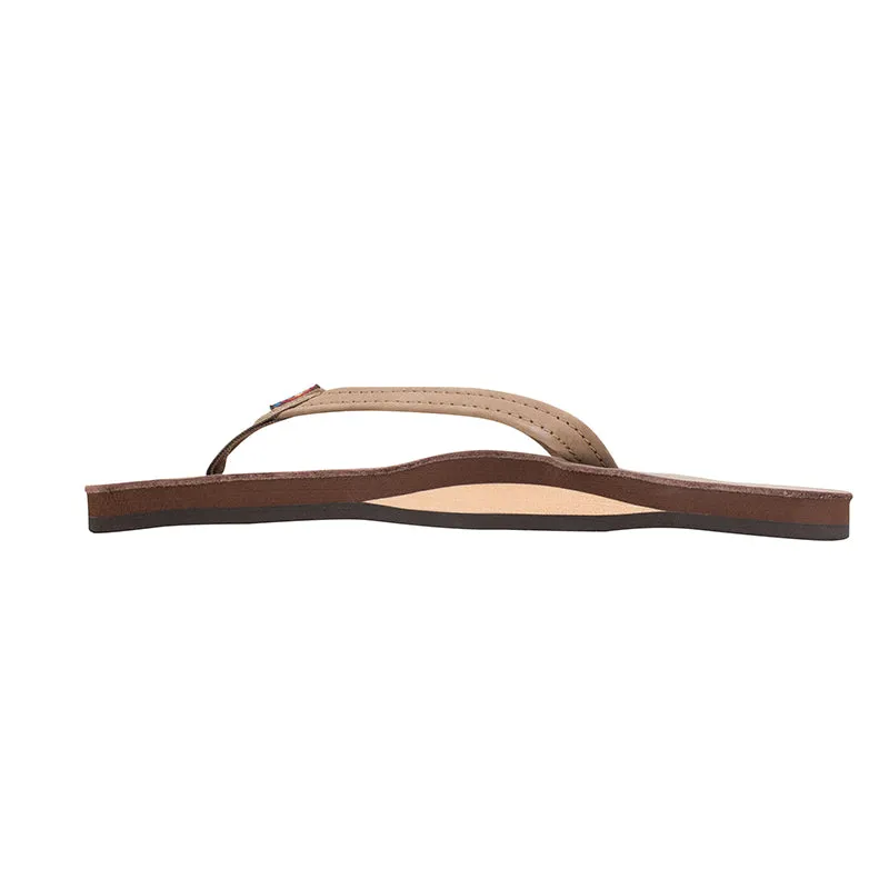 Ladies Single Layer Narrow Strap Premier Leather Sandal