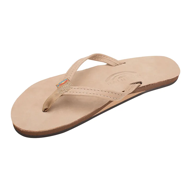 Ladies Single Layer Narrow Strap Premier Leather Sandal