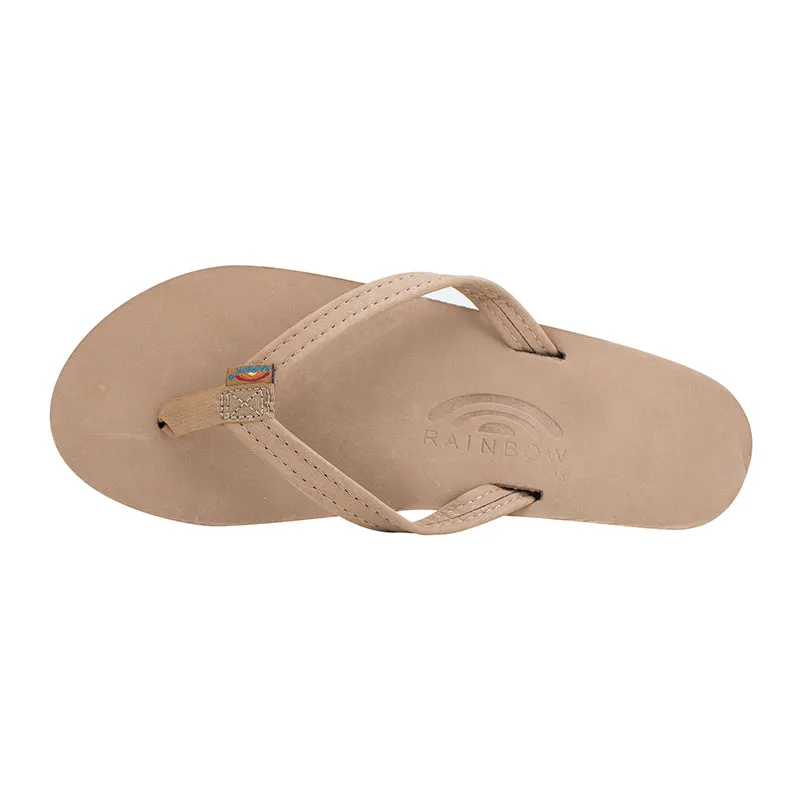 Ladies Single Layer Narrow Strap Premier Leather Sandal