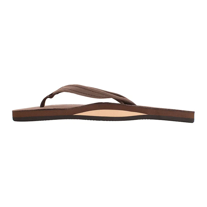 Ladies Single Layer Narrow Strap Premier Leather Sandal