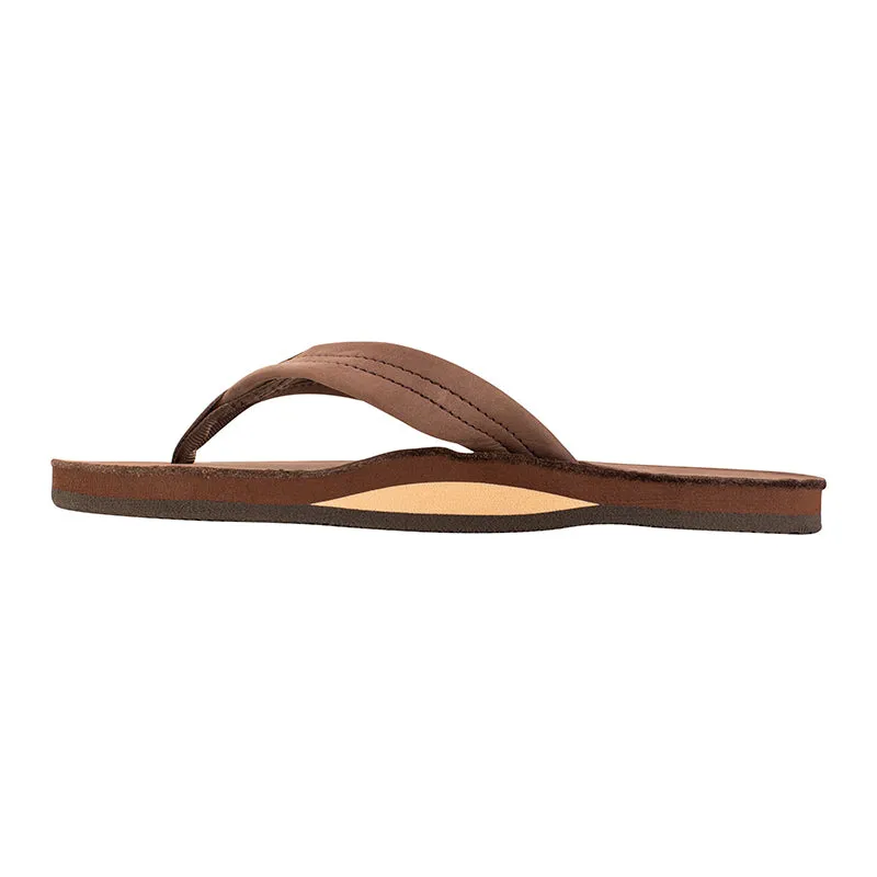 Ladies Single Layer Wide Strap Premier Leather Sandal