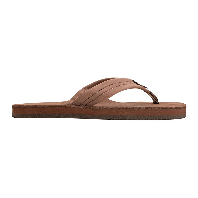 Ladies Single Layer Wide Strap Premier Leather Sandal