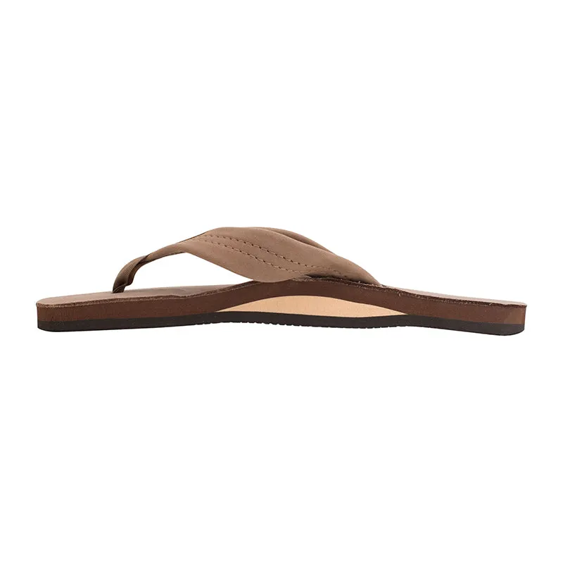 Ladies Single Layer Wide Strap Premier Leather Sandal