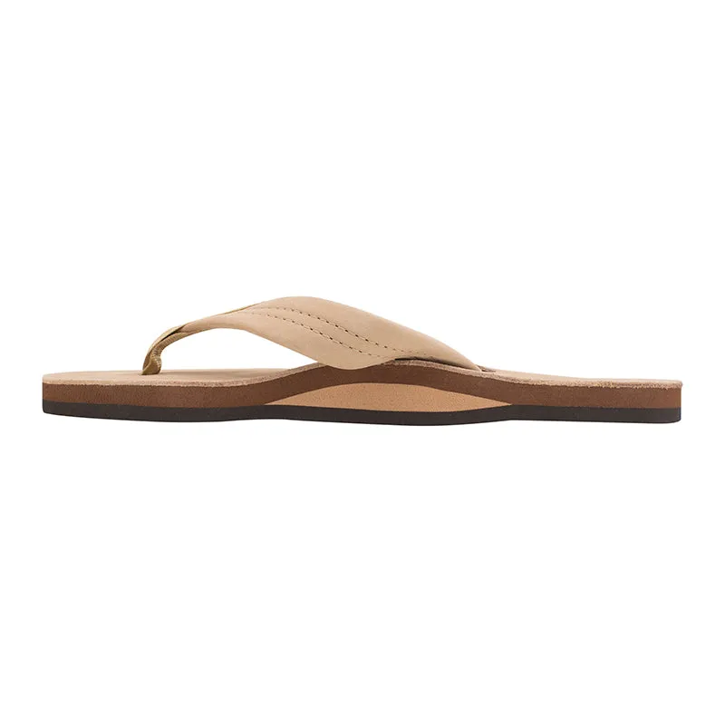 Ladies Single Layer Wide Strap Premier Leather Sandal