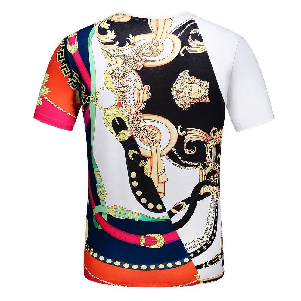 Ladies T-shirt White Personality Art Casual