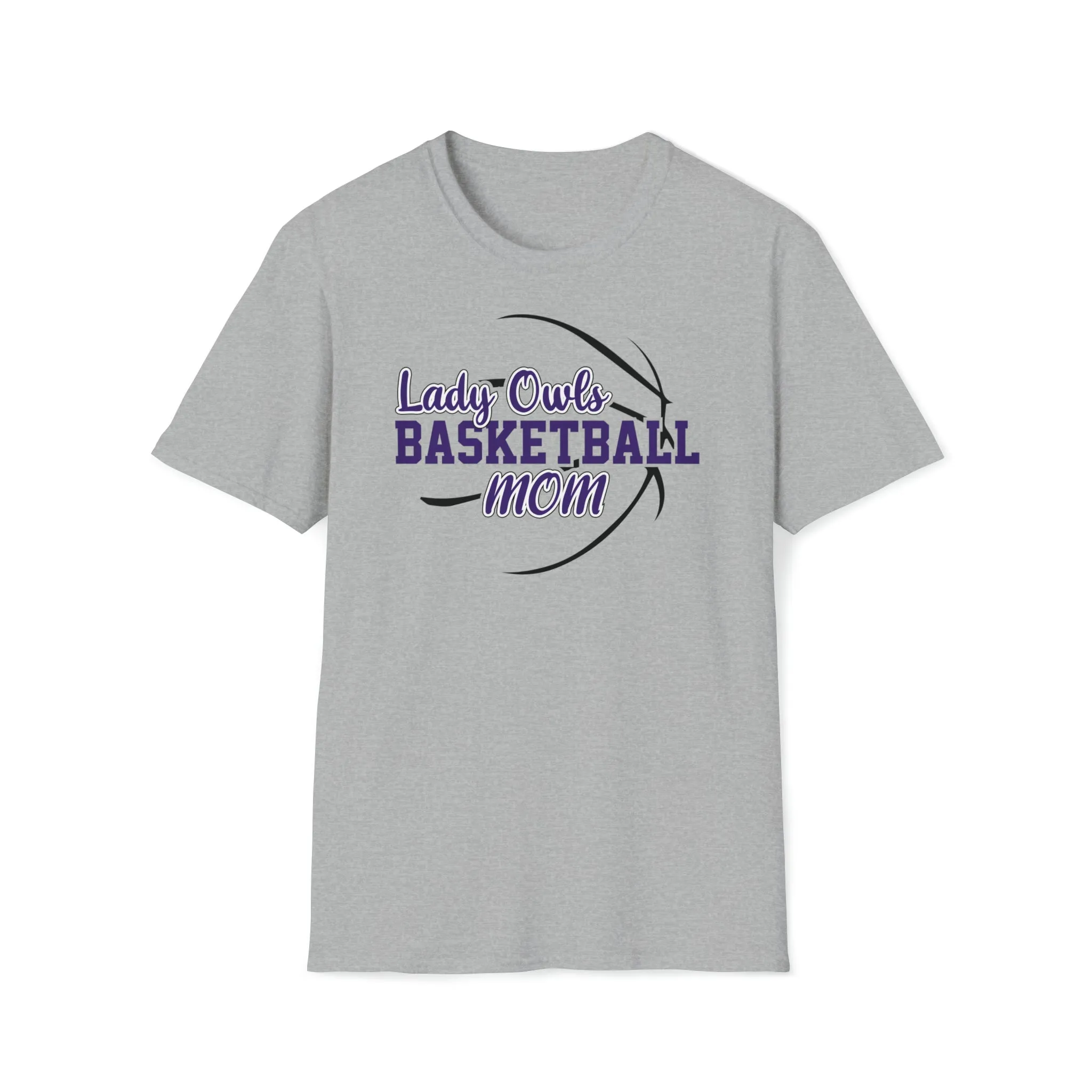 Lady Owls Basketball Mom Unisex Softstyle T-Shirt