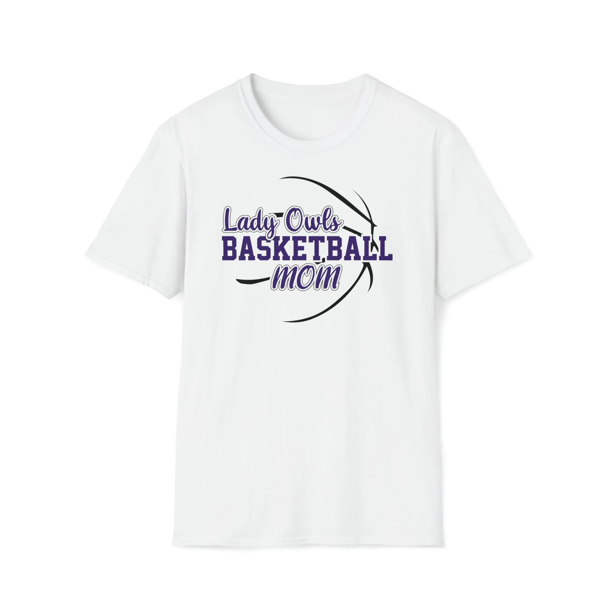Lady Owls Basketball Mom Unisex Softstyle T-Shirt