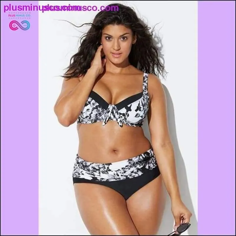 Large Cup Women Retro Halter Neck Cross Swimwear