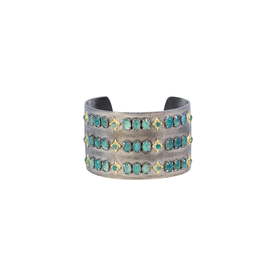 LARGE GRANDIDIERITE KICK CUFF BRACELET
