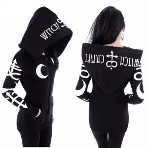 Large Hat Zip-Up Fleeced Hoodie
