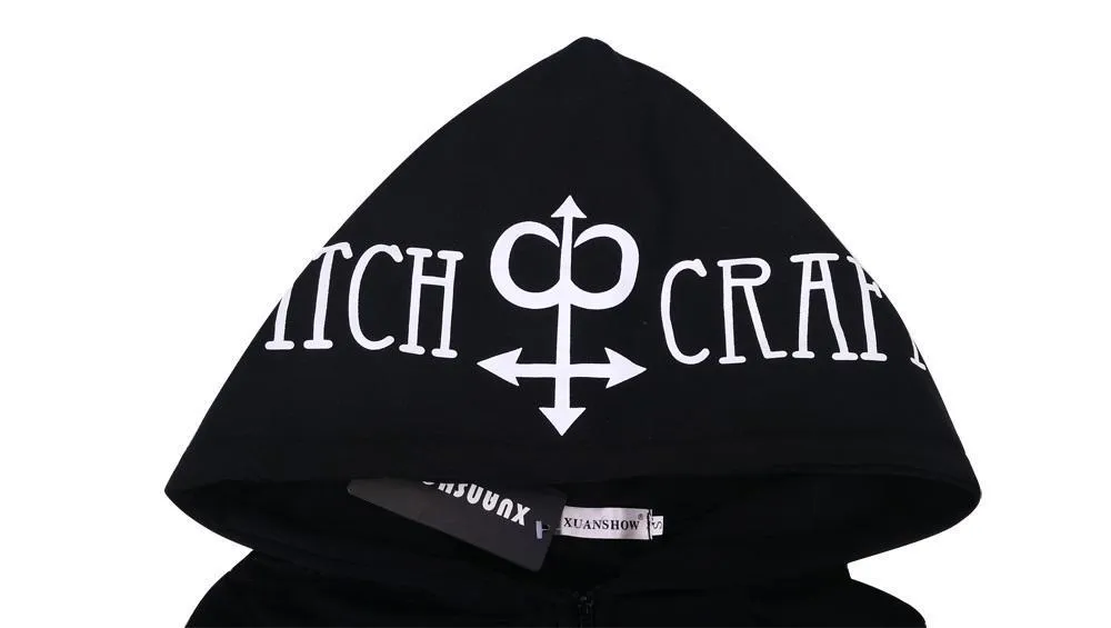 Large Hat Zip-Up Fleeced Hoodie