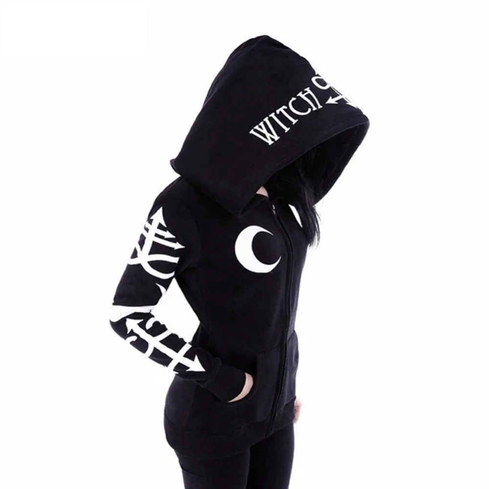 Large Hat Zip-Up Fleeced Hoodie