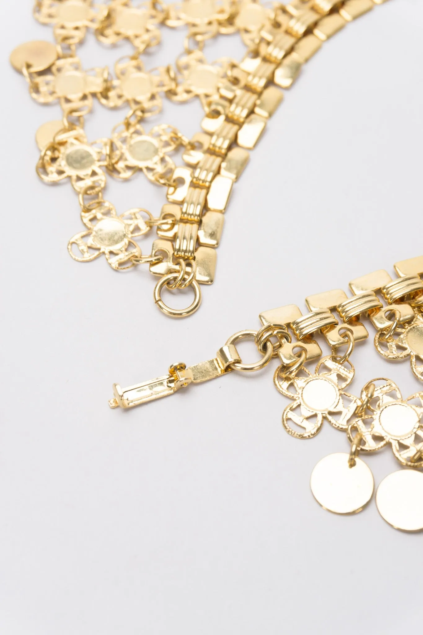 Lattice Mesh Necklace and Earring Set