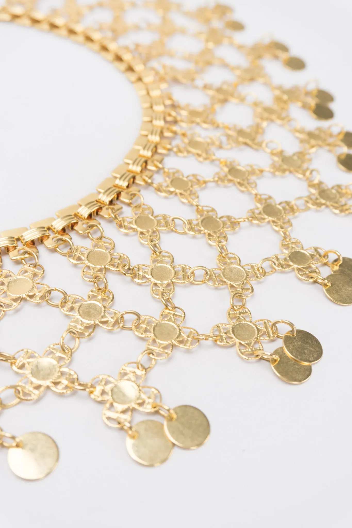 Lattice Mesh Necklace and Earring Set