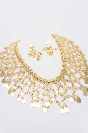 Lattice Mesh Necklace and Earring Set