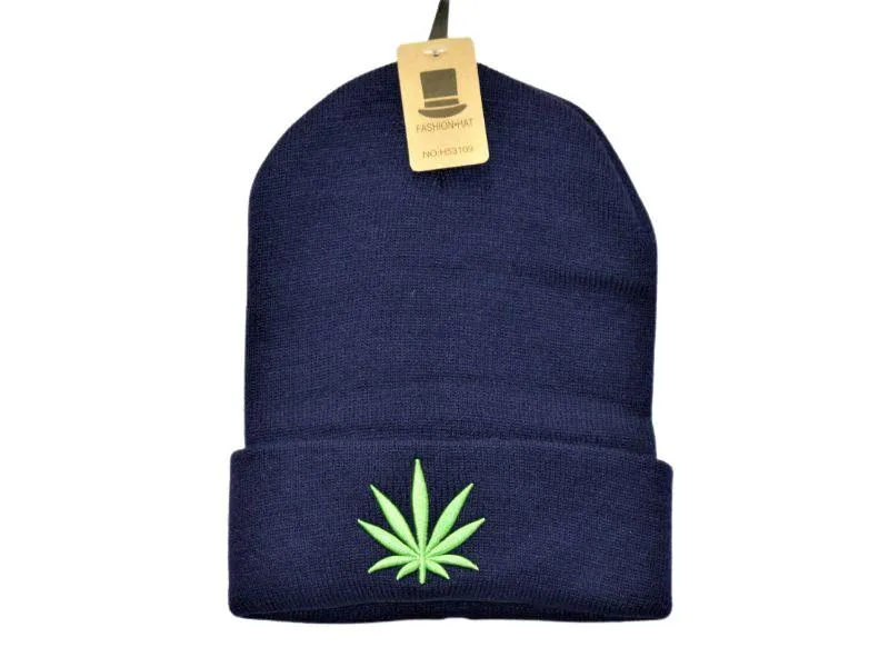 Leaf Skull Beanie Mixed Colors - (1 Count)
