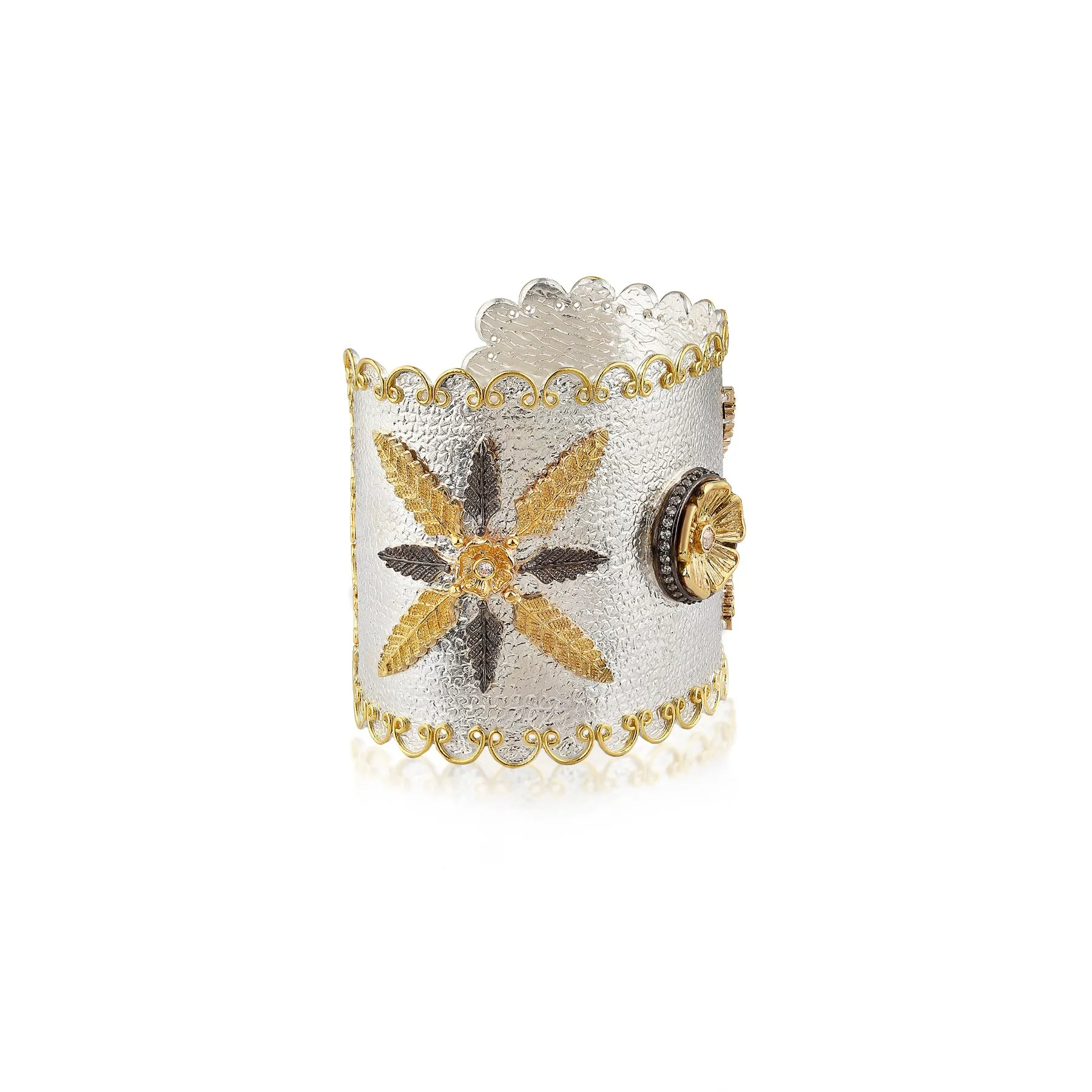 LEAFY FONDANT CUFF BRACELET