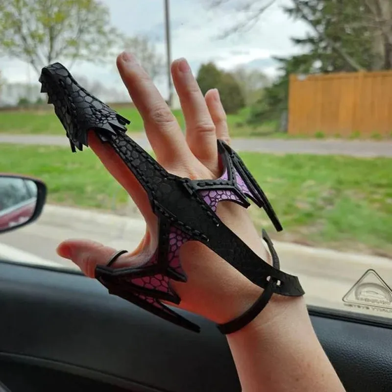 Leather Hand Dragon Cuff