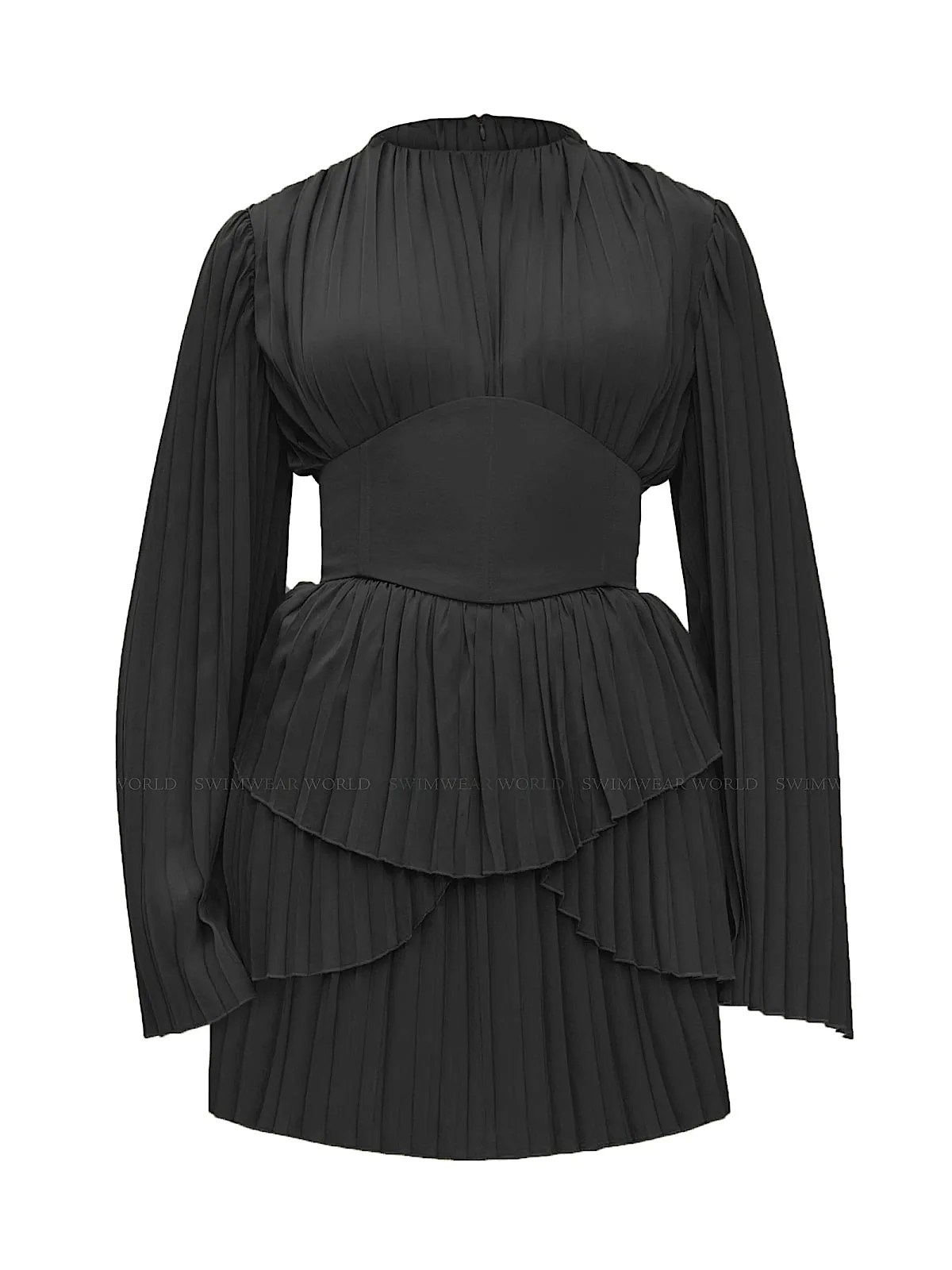 Lenti Pleated Mini Dress