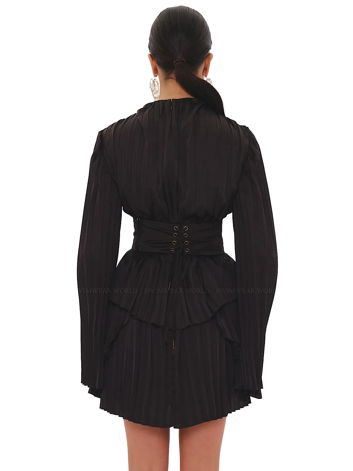Lenti Pleated Mini Dress