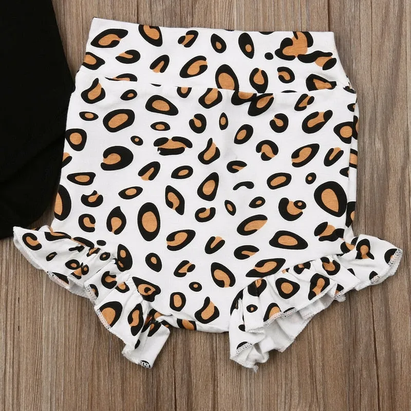 Leopard Baby Clothing Set Winter