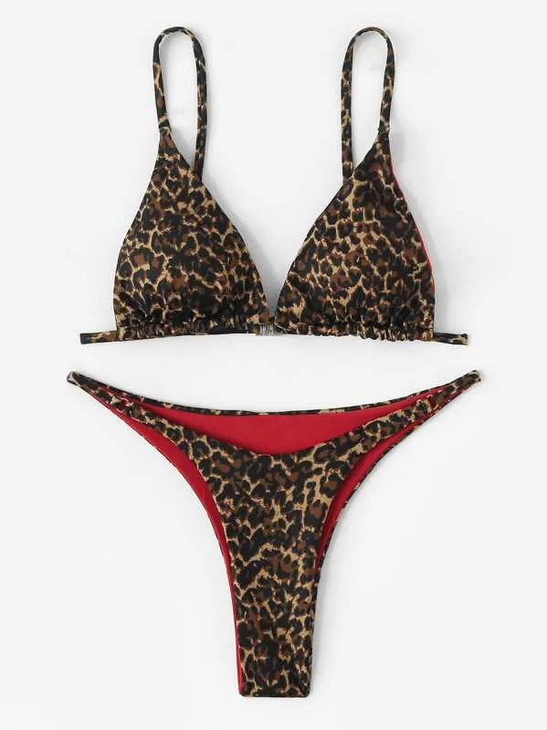 Leopard Thong Bikini