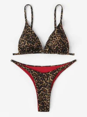 Leopard Thong Bikini