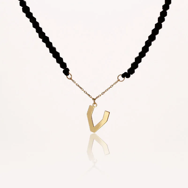 Letter Beaded Necklace