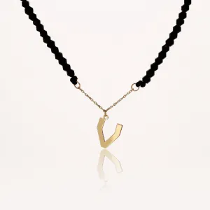 Letter Beaded Necklace