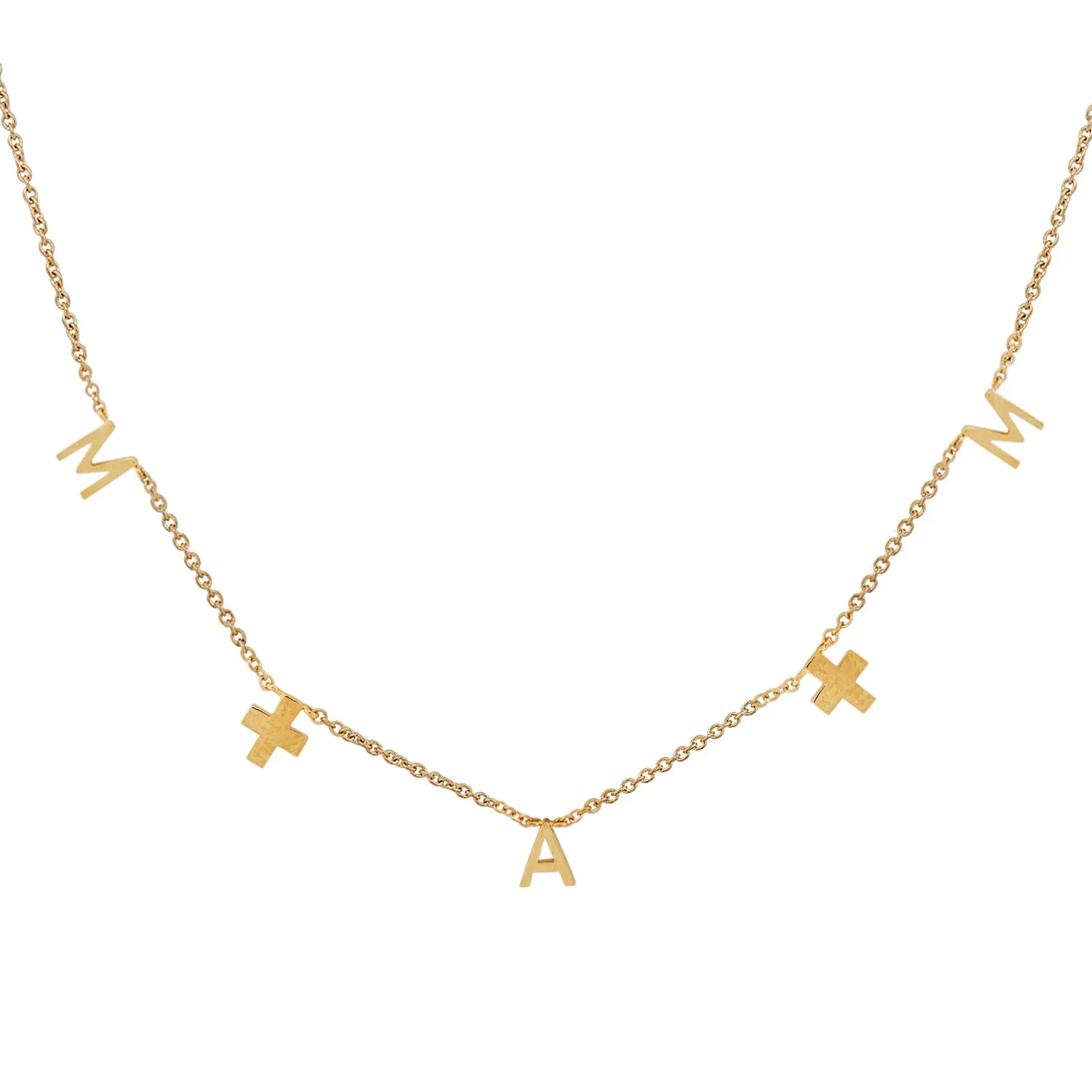Letter Necklace With Gemstone