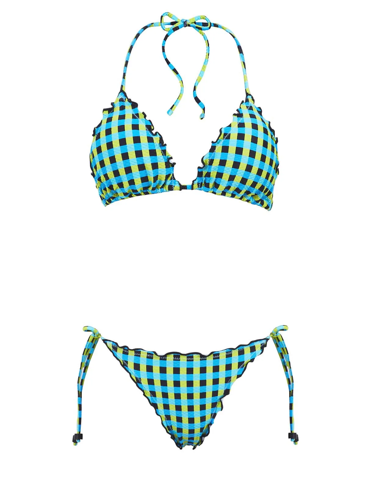 Lettuce Edge Tri-Lettuce Edge Tie Bikini ::RET