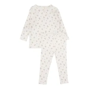 Lilette Dainty Floral Long Sleeve Set - Winter White/Floral