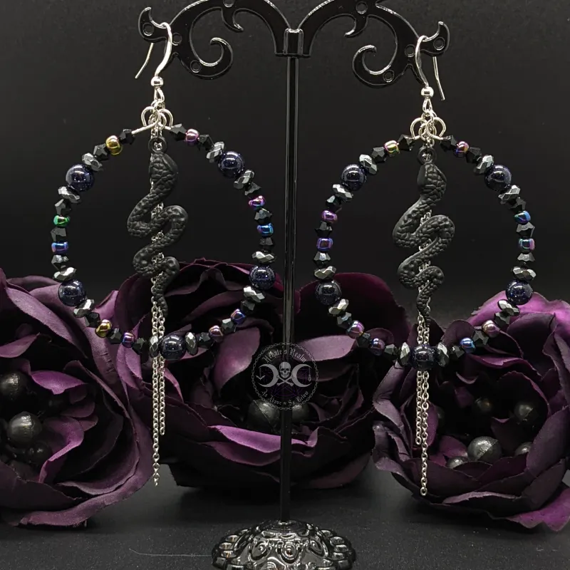 Lilith Snake Hoops